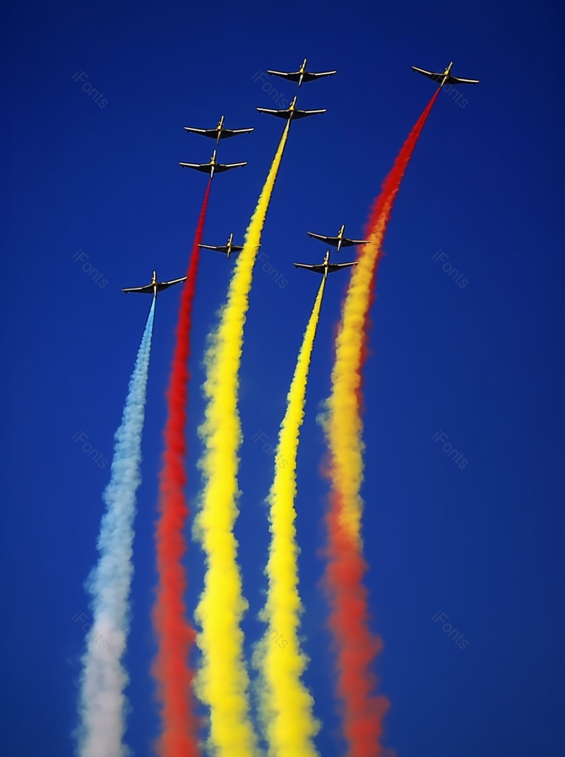 多驾飞机在空中飞行表演背景,高清,摄影图,摄影图片,图片大全,摄影图免费下载